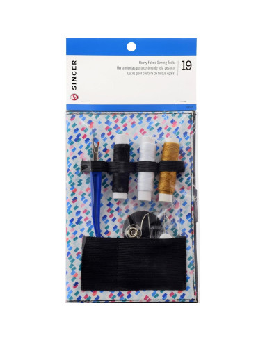 Kit de Costura de Tela Pesada SINGER 19 Piezas con Estuche