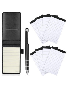 Cuaderno de Bolsillo Outus con Bolígrafos y Recargas - Negro