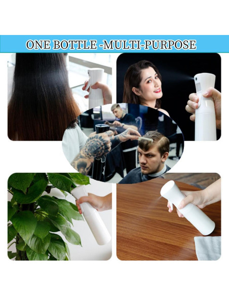 Botella Spray Continuo Brvcdh 300ml - Rocío Fino, 2 Piezas Botella Spray Continuo Brvcdh 300ml - Rocío Fino, 2 Piezas