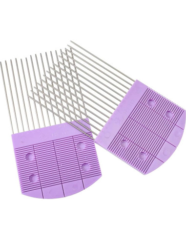 Peines de Quilling SEWACC 6 Pcs Herramientas de Papel Púrpura