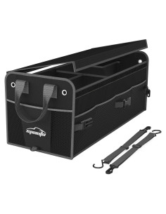 Organizador de Maletero EPAuto Ajustable con Compartimentos, Negro