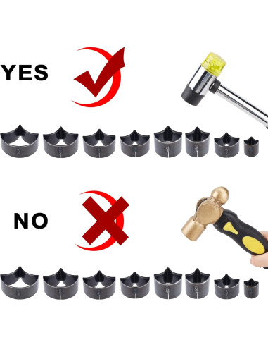 Juego de Troqueles de Punzón de Cuero SUPERDANT 8 Moldes Manuales