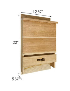 Casa para murciélagos de cedro Prime Retreat con poste 6000-KIT1 2