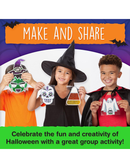 Kit de Manualidades Halloween Creatividad para Niños - Arte de Ventana DIY Kit de Manualidades Halloween Creatividad para Niños - Arte de Ventana DIY