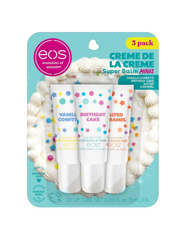 Bálsamo Labial eos Crme de la Crme 3-Pack 5 ml Hidratante