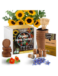 Kit de Jardín de Flores Comestibles Spade To Fork - 23 Piezas