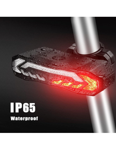 Luz Inteligente para Bicicleta WSDCAM KS-SF31, 5 Funciones