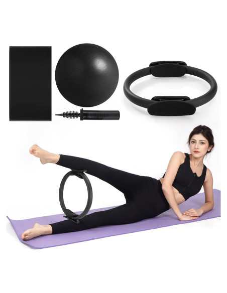 Conjunto de Pilates Tsikavo: Anillo 30.48 cm, Pelota 22.86 cm Conjunto de Pilates Tsikavo: Anillo 30.48 cm, Pelota 22.86 cm