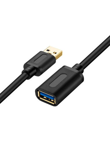 Cable Extensión USB 3.0 Tan QY 30cm 2Pack Alta Velocidad
