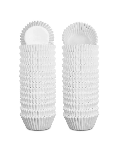 Forros de Cupcake Mini Cokiecan 1000 Pcs Blancos 3.18 cm Forros de Cupcake Mini Cokiecan 1000 Pcs Blancos 3.18 cm