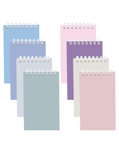 Cuadernos Espirales Ddaowanx 3x5 Rayados - 8 Colores
