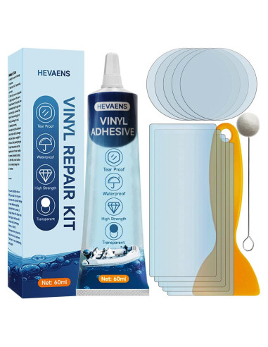 Kit de Reparación de Parche Inflable Hevaens 60ml Vinilo