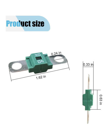 Kit de Soporte de Fusible Automotriz LAINLOY 40A con Tapa