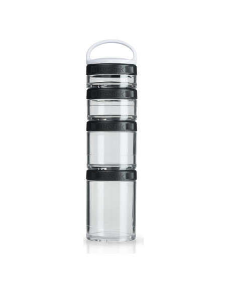 Frascos de Almacenamiento GoStak BlenderBottle 4 Piezas Negro Frascos de Almacenamiento GoStak BlenderBottle 4 Piezas Negro