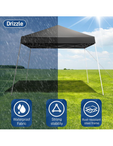 Toldo Plegable Gazebos Canopy 3x3m con Bolsa de Transporte