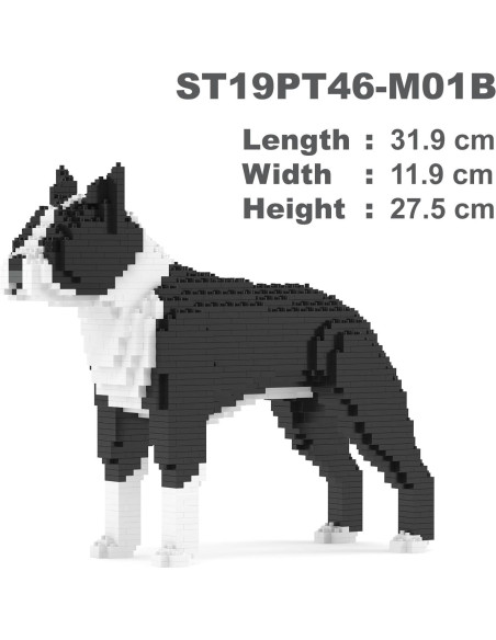 Bloques de Construcción JEKCA Boston Terrier 01S-M01B 1270 Piezas Bloques de Construcción JEKCA Boston Terrier 01S-M01B 1270 Piezas