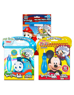 Juego de Libros de Pintura con Agua Crenstone - Mickey, Paw Patrol, Thomas