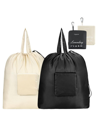 Bolsas de lavandería de viaje GOGOODA XL 2 paquetes nylon