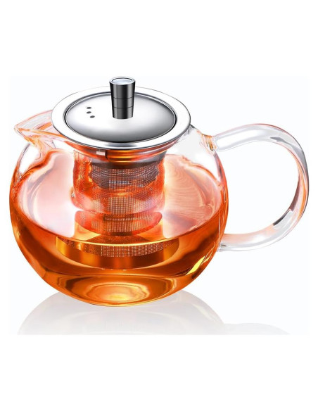 Tetera de vidrio TMOST 950ML con infusor y tapa Tetera de vidrio TMOST 950ML con infusor y tapa