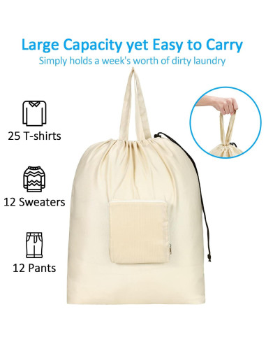 Bolsas de lavandería de viaje GOGOODA XL 2 paquetes nylon