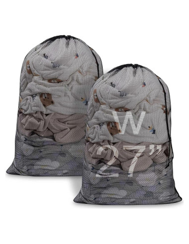 Bolsa de Lavandería de Malla Grande Meowoo 68.58x91.44 cm 2pcs