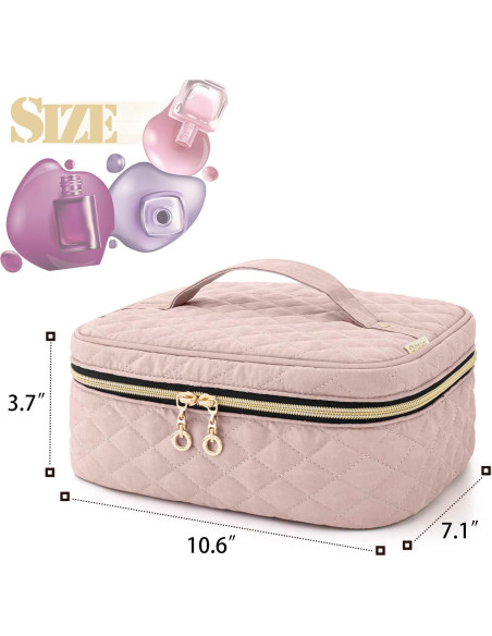Bolsa de Transporte para Esmalte de Uñas YARWO Rosa 24 Botellas Bolsa de Transporte para Esmalte de Uñas YARWO Rosa 24 Botellas