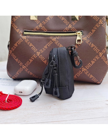 Mini Bolsa Monedero Lona CATCH ON para Viajes 10x5.8cm