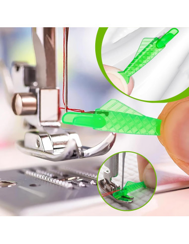 40 Enhebradores de Agujas de Coser JXYT Tipo Boca de Pez