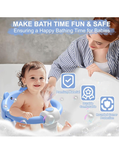 Asiento de Baño Tavlshero para Bebés 6-36 Meses Antideslizante