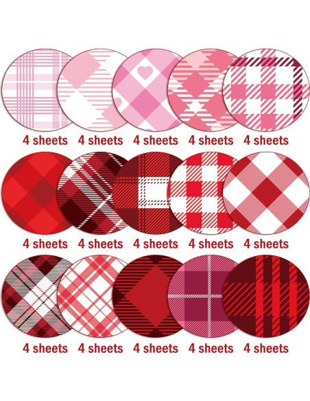 Papel Decorativo San Valentín Haooryx - 60 Hojas 28x28 cm Papel Decorativo San Valentín Haooryx - 60 Hojas 28x28 cm