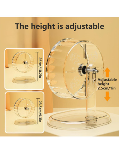 Rueda de Hámster Silenciosa Fanlahmtasy 18 cm Antideslizante