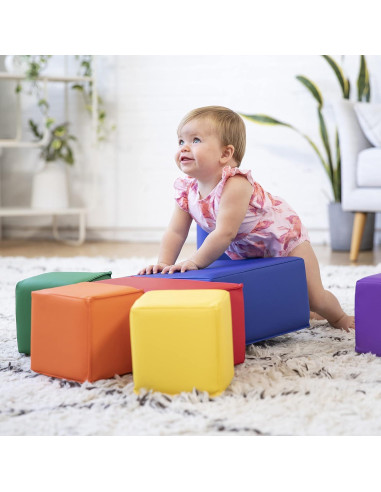 Bloques de Espuma SoftZone ECR4Kids - 7 Piezas para Niños