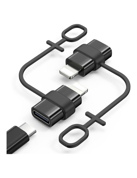 Adaptador USB C a Lightning MoKo - Carga y Sincronización - 2 Piezas Adaptador USB C a Lightning MoKo - Carga y Sincronización - 2 Piezas
