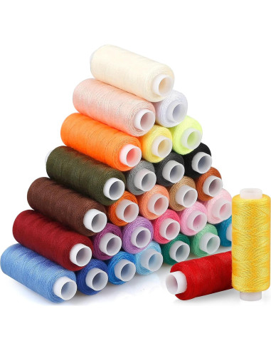 Kit de Hilos de Coser CiaraQ 30 Colores Poliester 228.6m