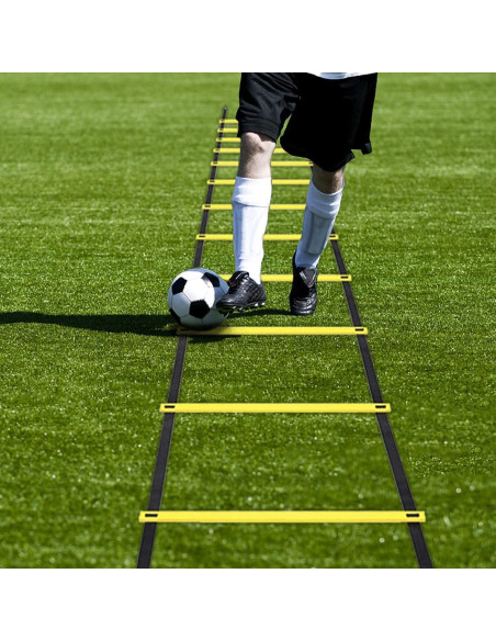 Juego de Entrenamiento de Agilidad SONPAOLU con Escalera y Conos Juego de Entrenamiento de Agilidad SONPAOLU con Escalera y Conos