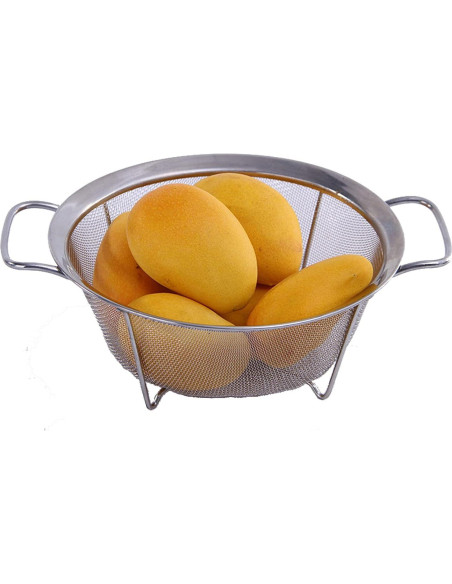 Colador de Malla de Acero Inoxidable AJIODA 20 cm 2.5L Colador de Malla de Acero Inoxidable AJIODA 20 cm 2.5L