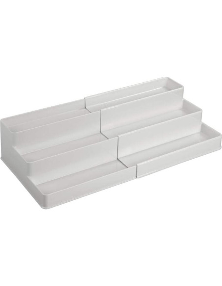 Estante Organizador Expandible mDesign 3 Niveles Plástico Gris Estante Organizador Expandible mDesign 3 Niveles Plástico Gris