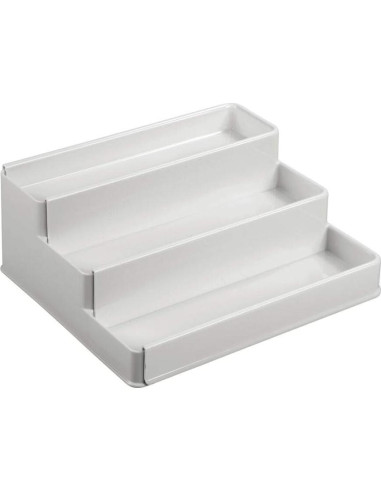 Estante Organizador Expandible mDesign 3 Niveles Plástico Gris