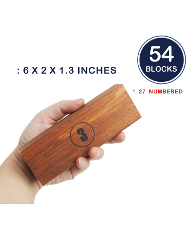 Juego de Torre Grande de Madera JST GAMEZ 54 Bloques