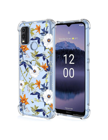 Funda TPU Floral para Nokia G11 Plus - Protección Antigolpes