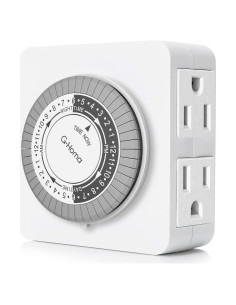 Temporizador Mecánico G-Homa 24 Horas 2 Salidas a Tierra