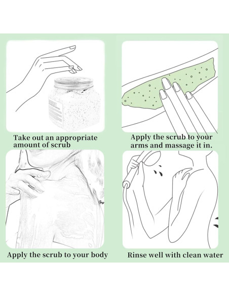 Exfoliante Corporal Natural Fepgsy de Aguacate y Coco 335g Exfoliante Corporal Natural Fepgsy de Aguacate y Coco 335g