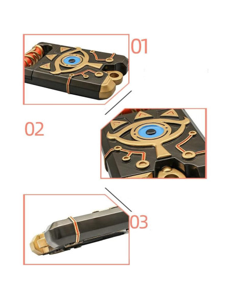 Sheikah Slate Zelda Botw Prop de Cosplay 22.1x13cm Sheikah Slate Zelda Botw Prop de Cosplay 22.1x13cm