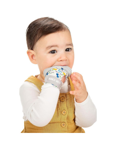 Mitón de Dentición Malarkey Kids Munch Mitt Rugido de Dino