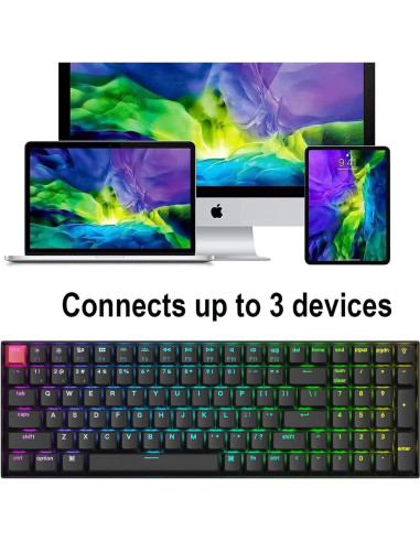 Teclado Mecánico Inalámbrico Keychron K4 V3 RGB 96% Brown Switch