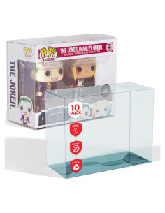 EVORETRO Funda Doble Protectora para Funko Pop - 10 Piezas