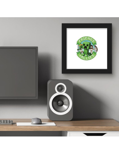 Arte de Pared Gallery Pops Minecraft: Legends - Marco Negro 30.48 cm