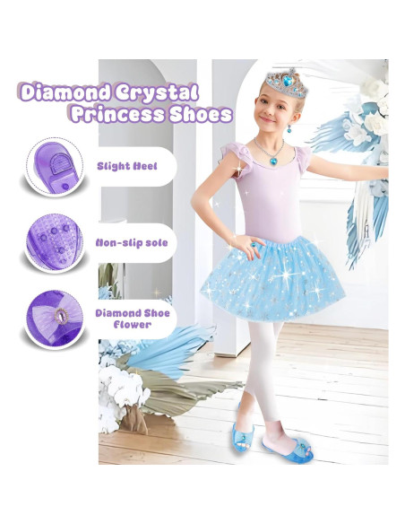 Conjunto de Vestir Princesa para Niñas 3-6 Años - 3 Vestidos y Accesorios Conjunto de Vestir Princesa para Niñas 3-6 Años - 3 Vestidos y Accesorios