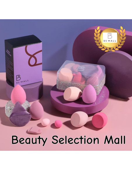 Conjunto de Esponjas de Maquillaje BS-MALL 10 Piezas - Diamante Conjunto de Esponjas de Maquillaje BS-MALL 10 Piezas - Diamante