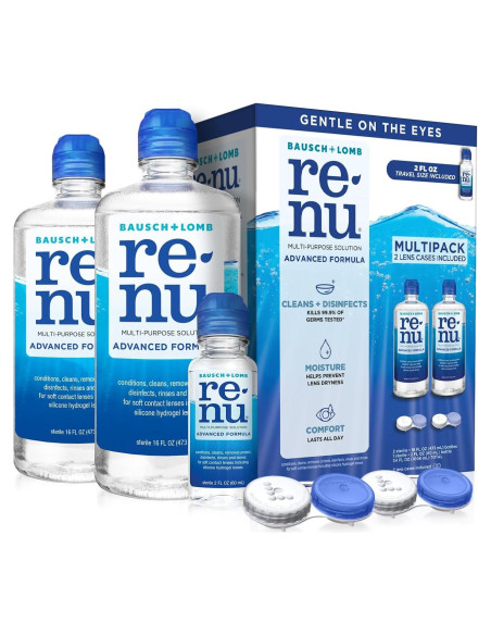 Renu Solución Multiusos para Lentes de Contacto 473 ml x2 Renu Solución Multiusos para Lentes de Contacto 473 ml x2